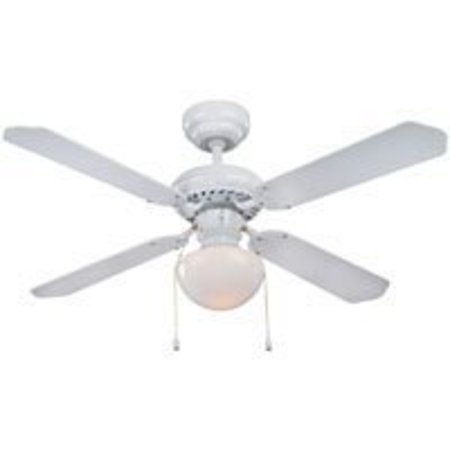 BOSTON HARBOR FAN CEIL 42IN4BLD/1LT DNRD WHT CF-78133